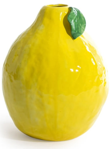 Large Ceramic Lemon Vase