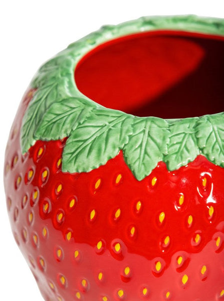 Large Strawberry Ceramic Vase