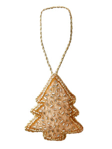 Golden Christmas Tree Hanging Decoration by Black Colour