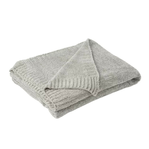 Grey Chenille Blanket