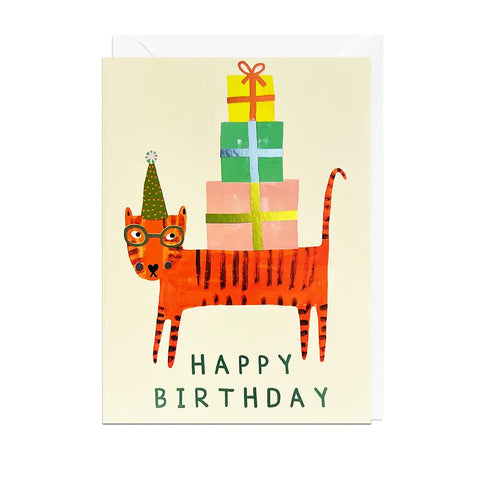 Party Cat Birthday Card by Jolly Awesome