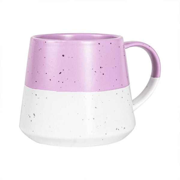 Soft Pink Block Flecked Stoneware Mug