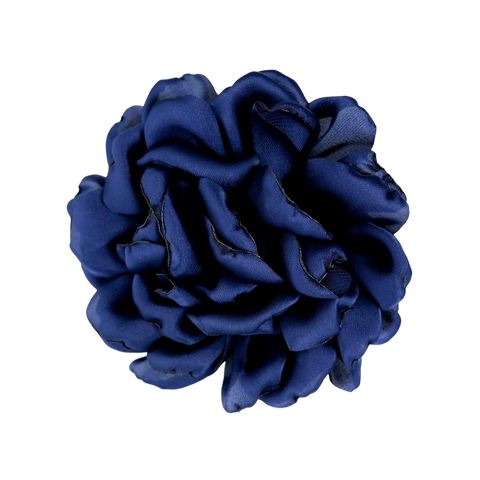 Navy Flower Brooch by Black Colour