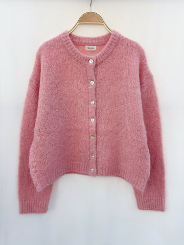 Rose Oversized Fluffy Cardigan by Lili and Lala