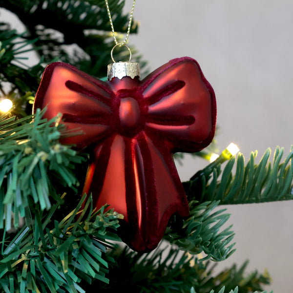 Red Bow Christmas Decoration