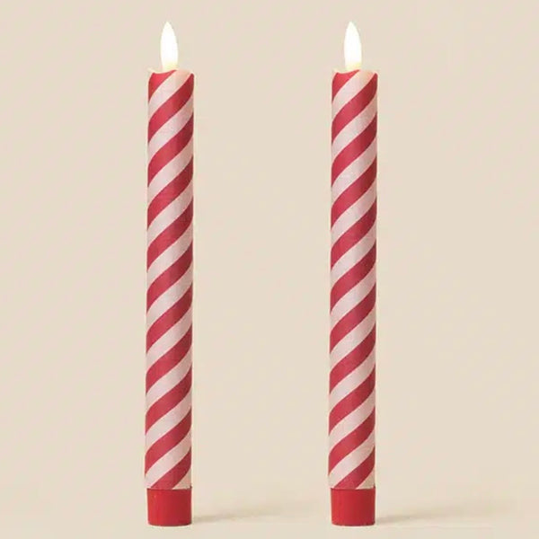 Raspberry Twist Flameless LED Wax Candles Candle Box of 2