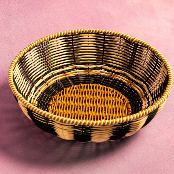Black/Cream Woven Bowl Maegen
