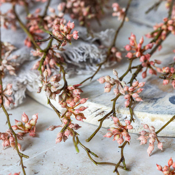 ARTIFICIAL SUCCULENT BRANCH, CORAL