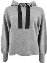 Grey Hoodie Knit by Co Couture