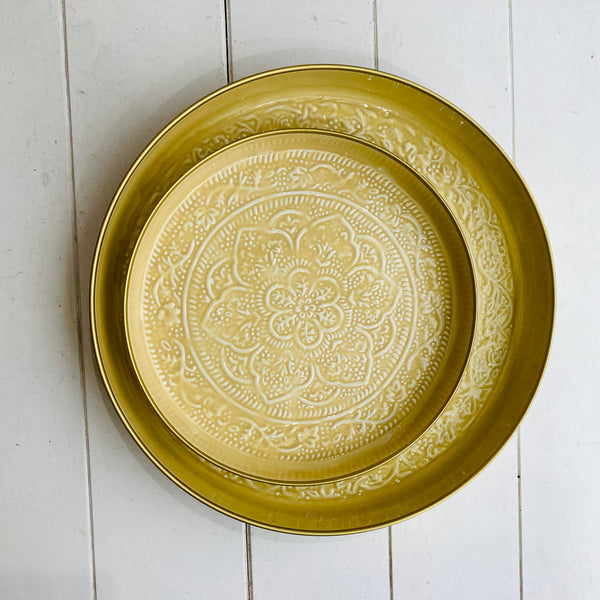 Sand Metal Berbere Tray Large