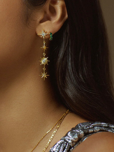 Statement Crystal Starburst Earrings by Orelia