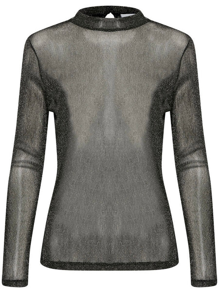 Black Sheer Top By Saint Tropez