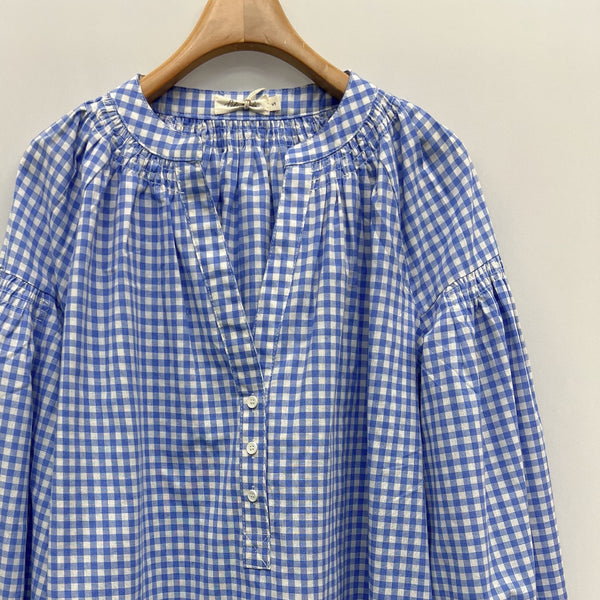 Sky Blue Gingham Shirt by Lili and Lala