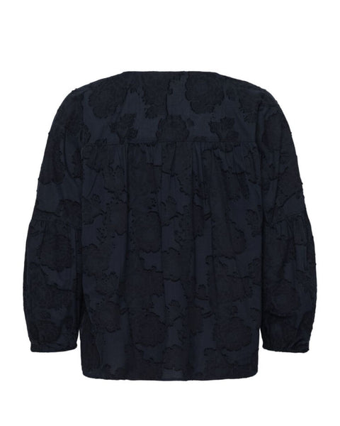 Midnight Jacquard Blouse by Soaked