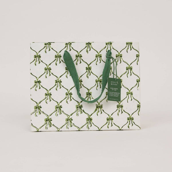 Medium- Green Block Print Bags