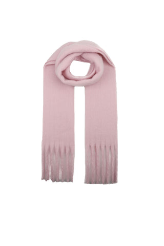 Rose Pink Tassel Scarf