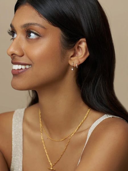 Pavé Micro & Opal Drop Ear Stacking Set