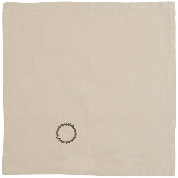 Linen Wreath Napkin