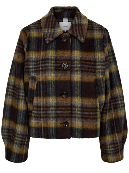 Midnight Check Bomber Jacket by Nümph