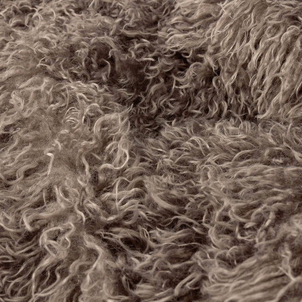 Mocha Rowan Faux Fur Cushion