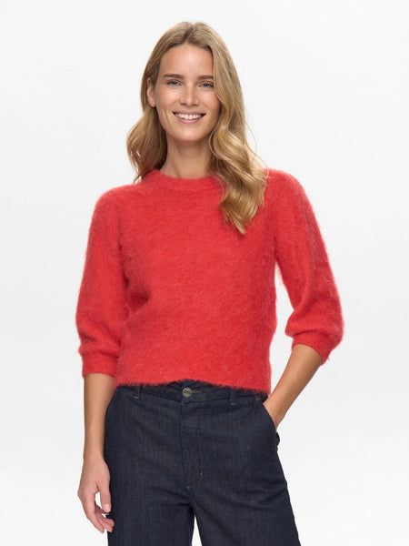 Fiery Red Soft Jumper By Nümph