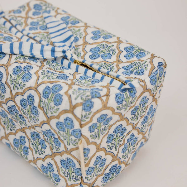 Indigo Trellis Indigo Washbag