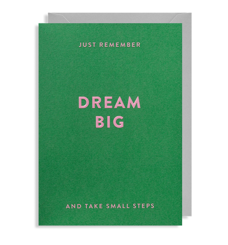 'Just Remember Dream Big' Card by Lagom