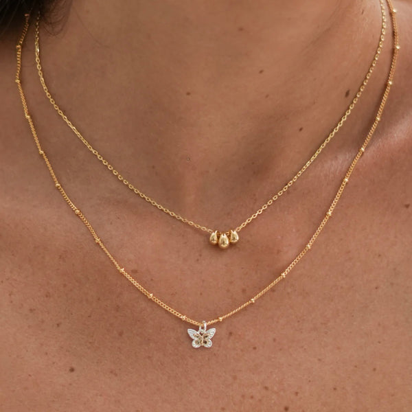 Gold Tear Drop Necklace by Estella Bartlett