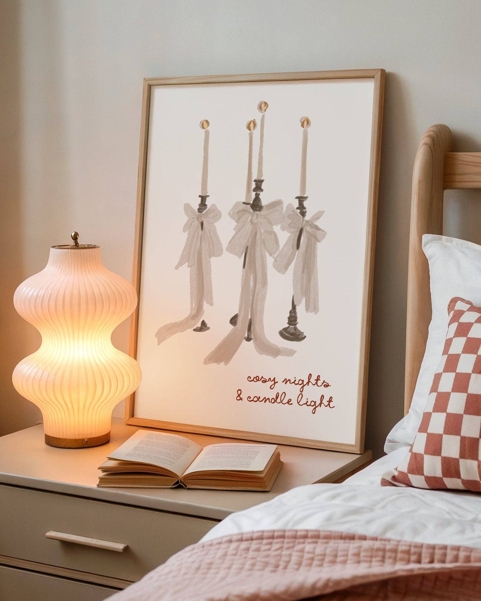 Cosy Nights & Candle Light Autumn Print A3