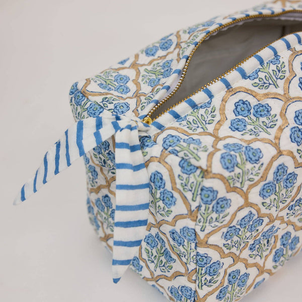 Indigo Trellis Indigo Washbag