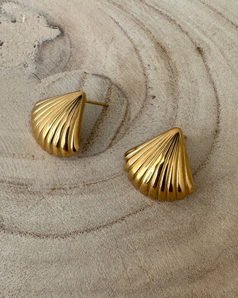 The Shell Gold Plated Waterproof Earrings