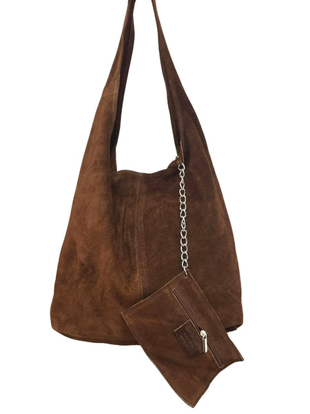 Tan Suede Work Bag