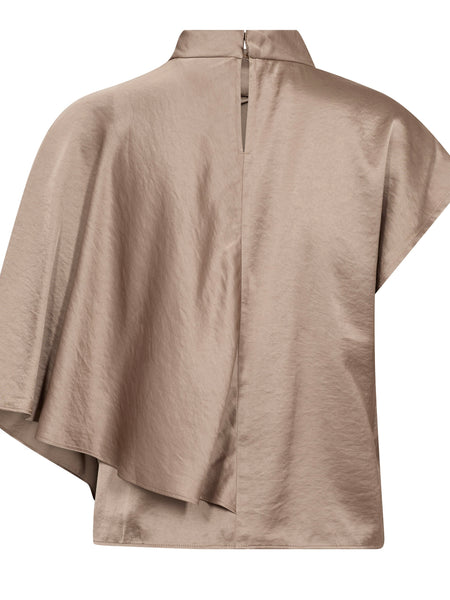 Walnut Short Sleeve Blouse By Co Couture