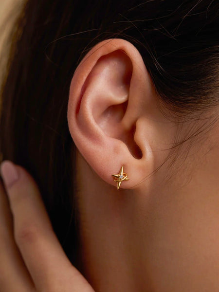 North Star Charm Earrings by Estella Bartlett