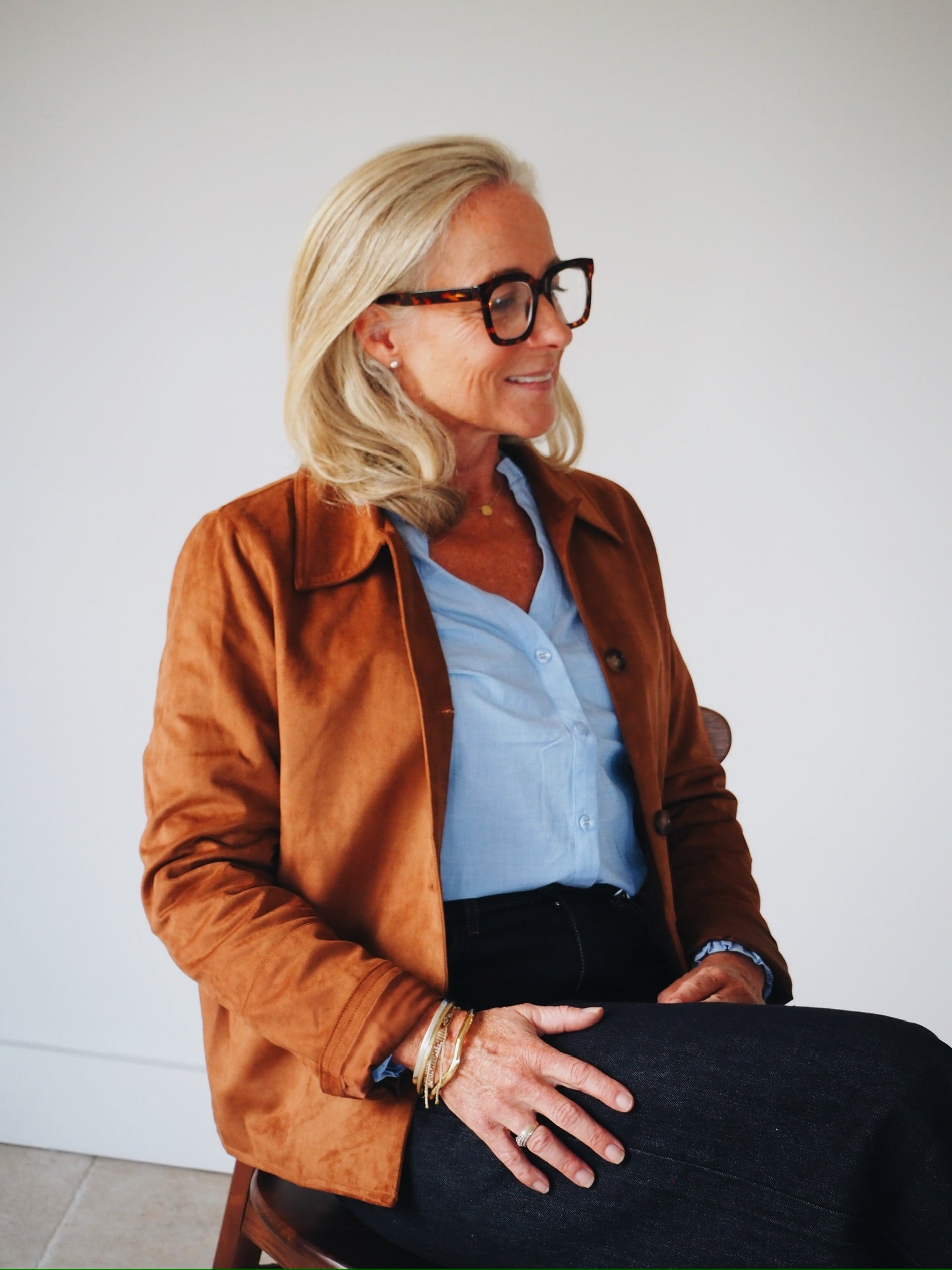 Camel Faux Suede Cropped Jacket