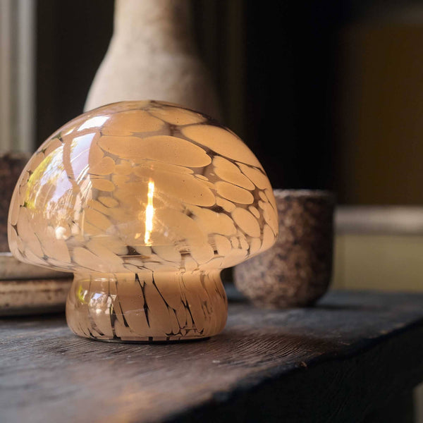 Caramel Mushroom Table Lamp