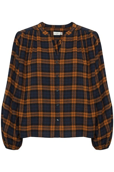 Soft Check Hunter Shirt by ICHI