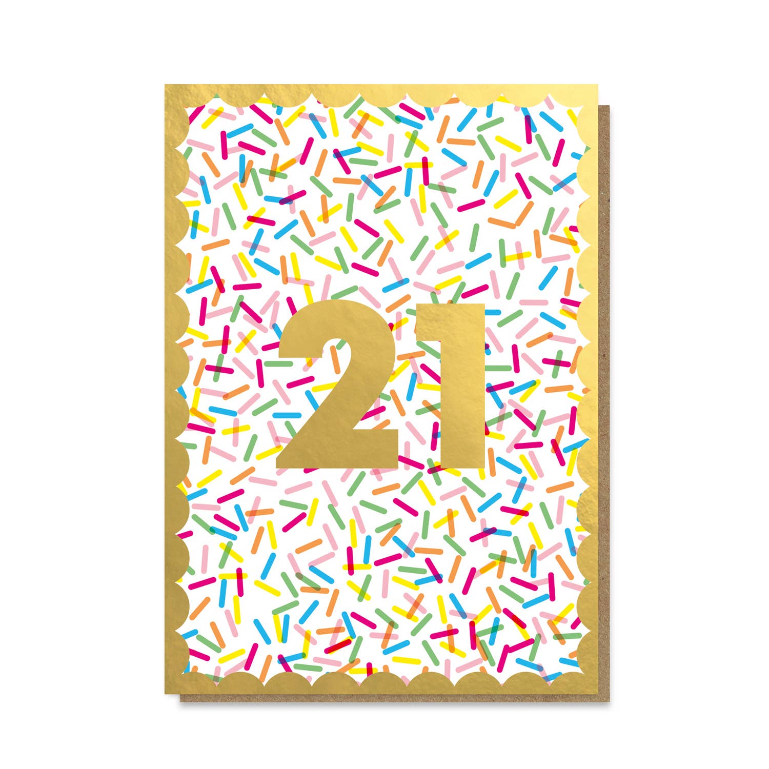 Sprinkles 21st Birthday Card