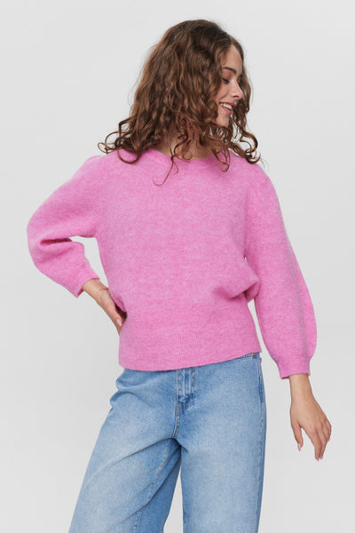 Pink 3/4 Sleeve Super Soft Jumper by Numph