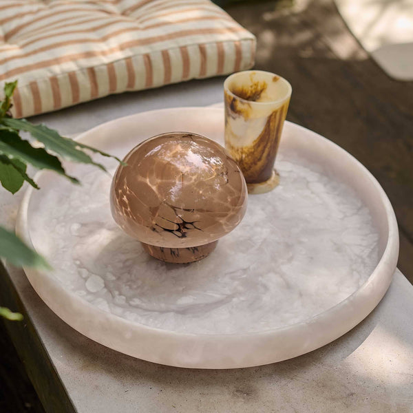 Caramel Mushroom Table Lamp