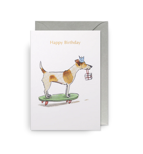 'Happy Birthday Skater Dog' By Lagom