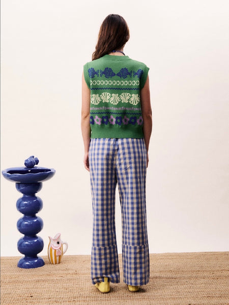 Green Knitted Tank Top by Frnch