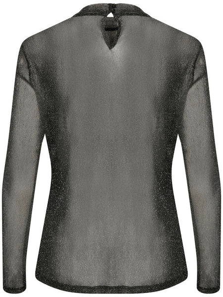 Black Sheer Top By Saint Tropez