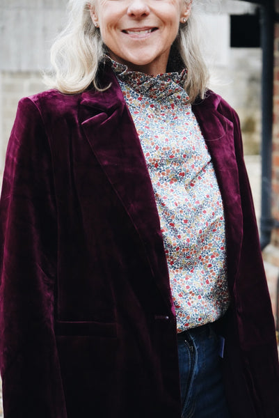 Burgundy Velvet Jacket
