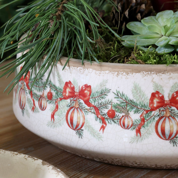 Christmas Ceramic Bauble Bowl