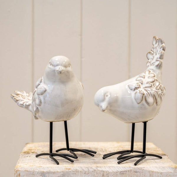 Bertie Glazed Ceramic Bird Ornament
