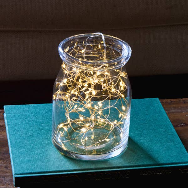 Silver Cluster Battery Operated 3m