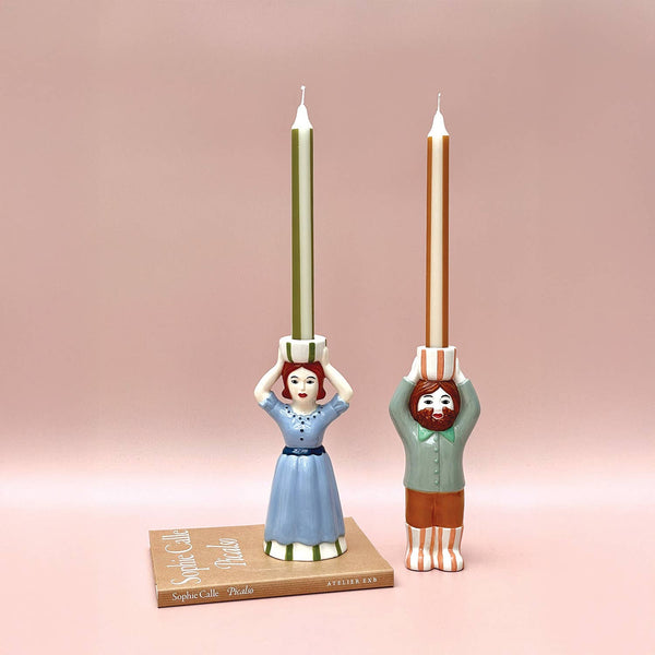 Ceramic Woman Candle Holder