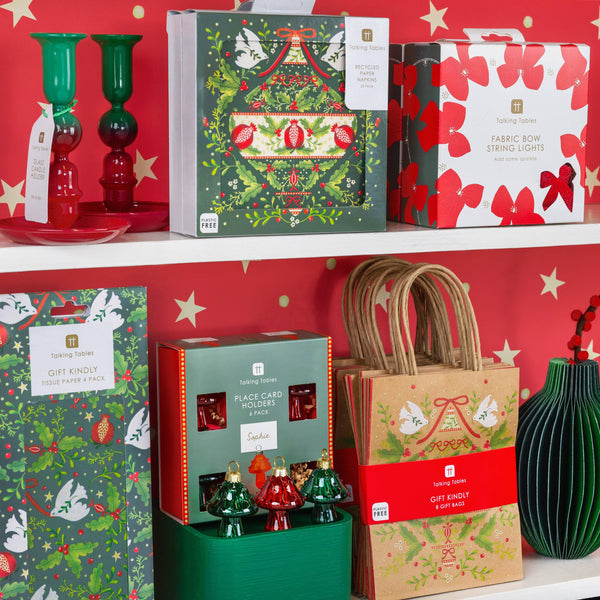 Folklore Green Christmas Paper Napkins 20 Pack