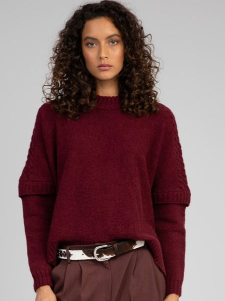 Burgundy Knit by An’ge